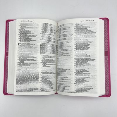 Thin Paper Holy Bible Book Printing With Inside Printing Color 1C