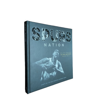 Spurs Nation Hardcover Art Book Offset Printing With Uncoated Inner Pages And Matte Lamination Cover Finish