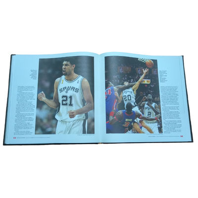 Spurs Nation Hardcover Art Book Offset Printing With Uncoated Inner Pages And Matte Lamination Cover Finish